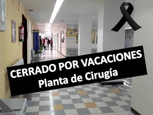 Campaña del PSOE medinense lamentando el cierre de camas en el Hospital de Medina del Campo / Cadena SER