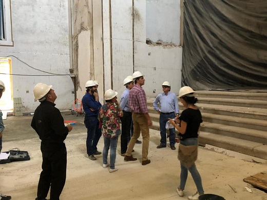 Visita al Hospital de Simón Ruiz del alcalde Guzmán Gómez Alonso.