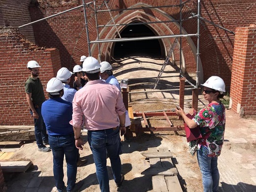 Visita al Hospital de Simón Ruiz del alcalde Guzmán Gómez Alonso.