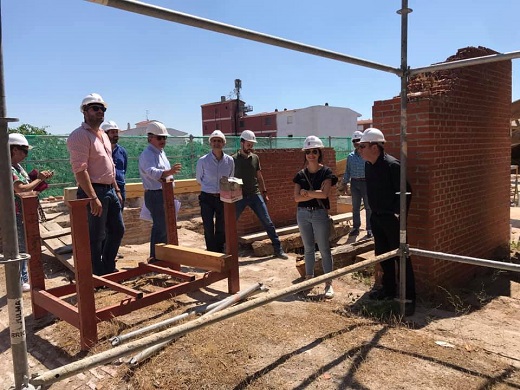 Visita al Hospital de Simón Ruiz del alcalde Guzmán Gómez Alonso.