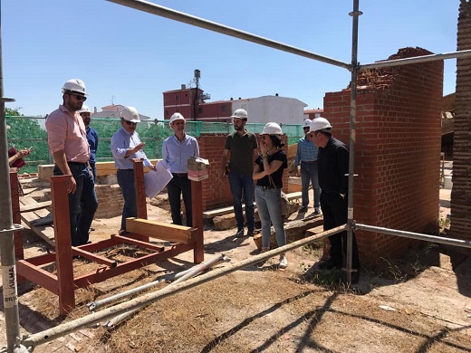 Visita al Hospital de Simón Ruiz del alcalde Guzmán Gómez Alonso.