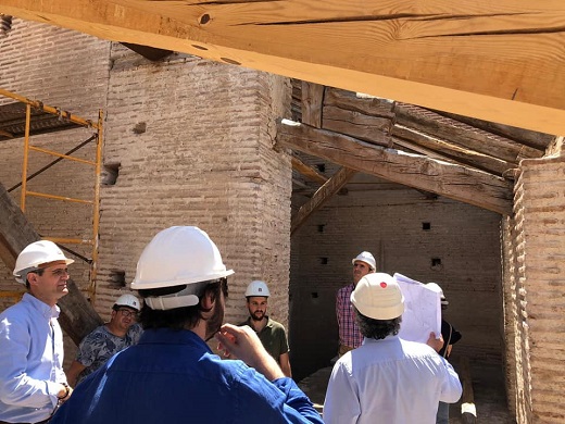 Visita al Hospital de Simón Ruiz del alcalde Guzmán Gómez Alonso.