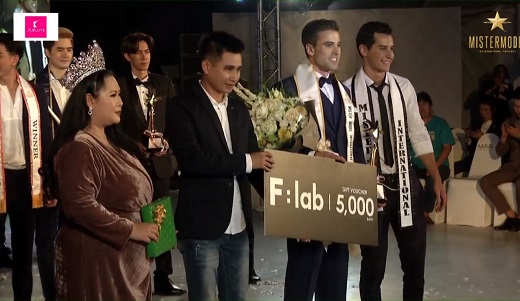 Sergio Ayala ganador del Premio Míster Model Internacional 2019.