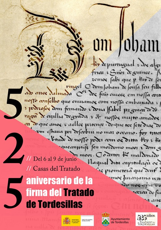 Cartel 525 años del Tratado de Tordesillas