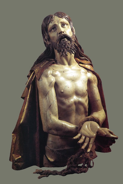 "LA OBRA DESTACADA" nº. 184: Ecce Homo. Luis Fernández de la Vega. Hacia 1650. Escultura en madera policromada / 81 x 61 x 41 cm. Santiario de la Virgen del Carmen Descalzos. Medina del Campo