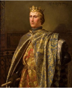Pedro I de Castilla por Joaquín Domínguez Bécquer hacia 1857 (Ayuntamiento de Sevilla). Apodado el cruel por sus adversarios y el justiciero por sus afines su figura hoy sigue siendo motivo de controversia, de lo que no cabe duda es que durante su accidentado reinado es cuando nace para la historia el Palacio Real de Medina del Campo. Pedro I de Castilla por Joaquín Domínguez Bécquer hacia 1857 (Ayuntamiento de Sevilla). Apodado el cruel por sus adversarios y el justiciero por sus afines su figura hoy sigue siendo motivo de controversia, de lo que no cabe duda es que durante su accidentado reinado es cuando nace para la historia el Palacio Real de Medina del Campo.