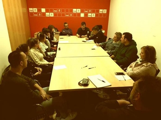 Reunión del PSOE con los colectivos (Foto: PSOE Medina)