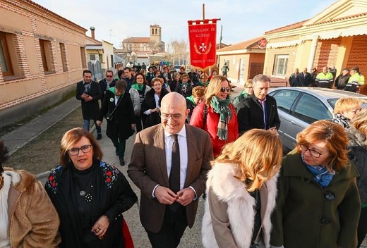 Carnero en la celebración de las Águedas de Bobadilla (Foto: Diputación de Valladolid). Carnero en la celebración de las Águedas de Bobadilla (Foto: Diputación de Valladolid).