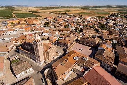 Vista aérea de Serrada. Imagen cedida por el Ayuntamiento de Serrada a NoticiasCyL 