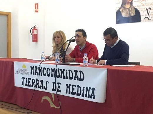 Paloma Domínguez, Moisés Santana y Ángel Lorenzo // Foto: Mancomunidad