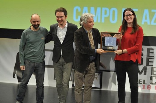 Entrega del galardón Campo de Azur (Foto: Semana de Cine de Medina)