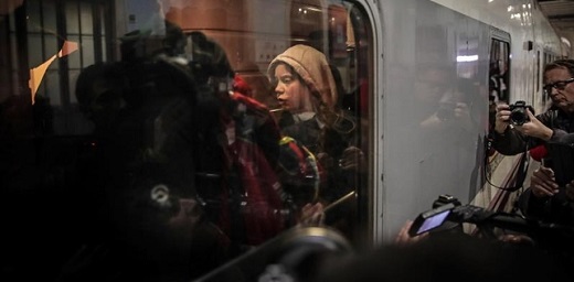 Greta Thunberg inicia en Lisboa su viaje en tren rumbo a Madrid EFE