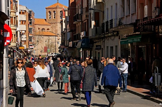 El mercadillo dominical de Medina del Campo.