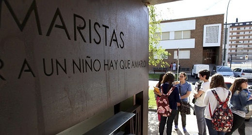 Colegio La Inmaculada-Maristas, el más demandado de la provincia. No ha podido admitir a diez alumnos para el próximo curso. - Foto: Fernando Blanco