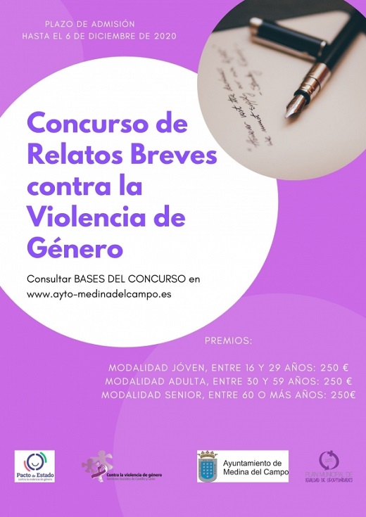Cartel Concurso Relatos Breves contra la Violencia de Gçenero