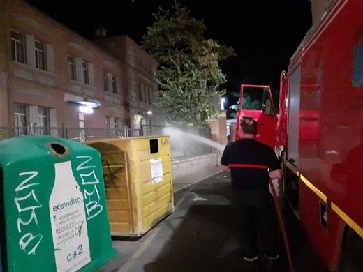 El Ayuntamiento de Medina del Campo realiza labores especiales de desinfección y limpieza viaria.