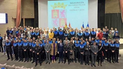 Inauguración del curso de formación para policías locales de Castilla y León.