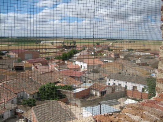 Vista de Bobadilla desde la torre de la iglesia.