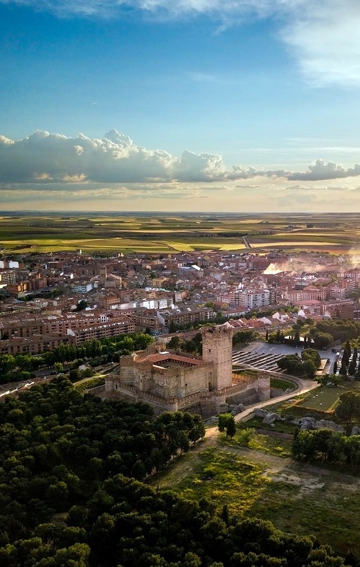 Vista aérea del Castillo de la Mota de Medina del Campo