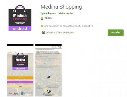 Una moderna app para digitalizar y dinamizar el comercio de Medina del Campo.