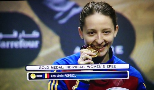 Medina del Campo: Oro para Ana Maria Popescu la Reina Mundial de la Esgrima.