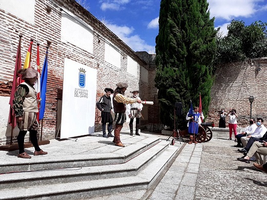 Recepción Oficial celebrada en la mañana de hoy viernes con motivo de la conmemoración del V Centenario de La Quema de Medina del Campo.