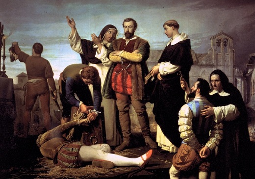 Ejecución de los comuneros de Castilla, del romántico Antonio Gisbert (1860, Palacio de las Cortes).