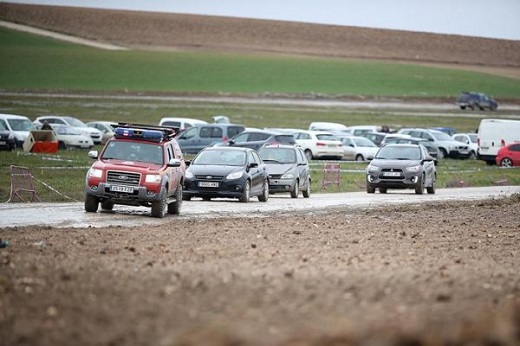 Los asistentes llegaban al corredero a primera hora