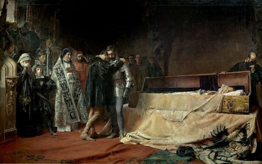 Conversión del Duque de Gandía ante el cadaver de Isabel / G. H.
