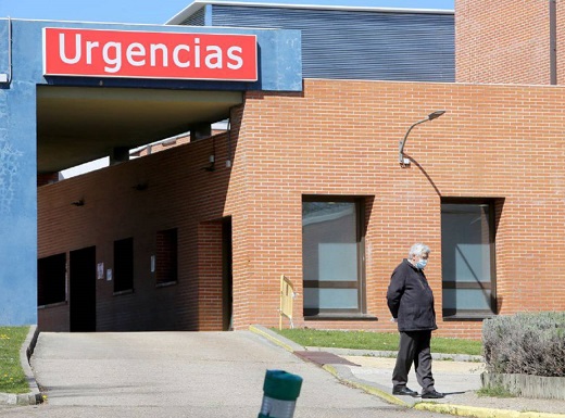 El Hospital Comarcal de Medina del Campo durante la pandemia. / Cadena SER