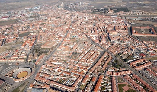 Plano aéreo de Medina del Campo