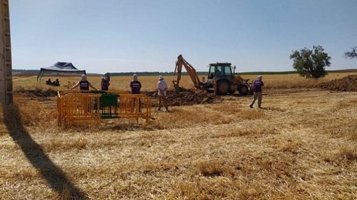 Medina del Campo: La ARMH comienza la intervención en ‘El Pozo’.