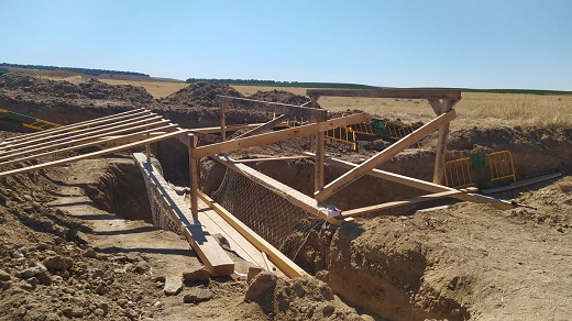 La excavación para recuperar a 40 represaliados en Medina del Campo. ARMH Valladolid