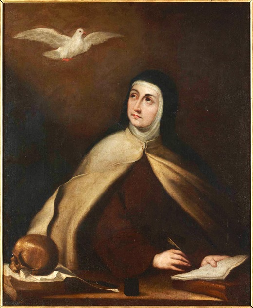 Santa Teresa de Jesús. Siglo XVII. Carreño de Miranda. Palacio de Monterrey. Salamanca