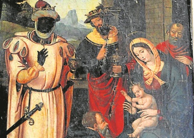 Pinturas anónimas en la iglesia de Santa María de Villaverde de Medina