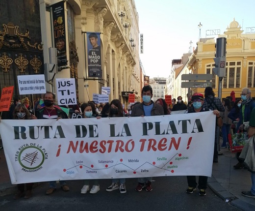 Cedida ZAMORANOS REIVINDICAN EL TREN RUTA DE LA PLATA EN ZAMORA