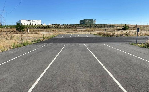 Primeras obras del Centro de Transportes de Medina del Campo