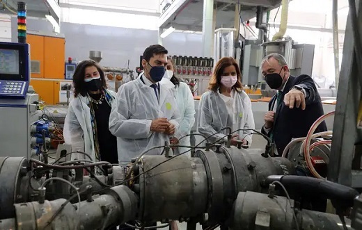 La consejera de Empleo e Industria, Ana Carlota Amigo, visita la empresa ABN Pipe System, SLU, situada en el Parque Empresarial de Medina del Campo (Valladolid)RUBEN CACHOAGENCIA ICAL