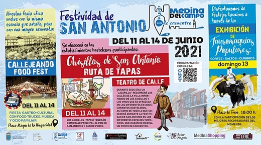 Cartel programación Feria de San Antonio 2021