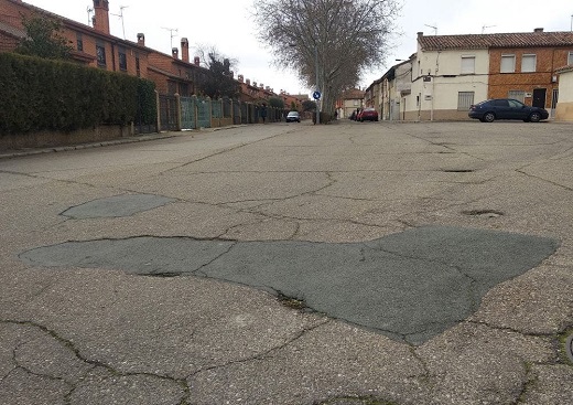 Calle Logroño en Medina del Campo // Foto: La Voz de Medina