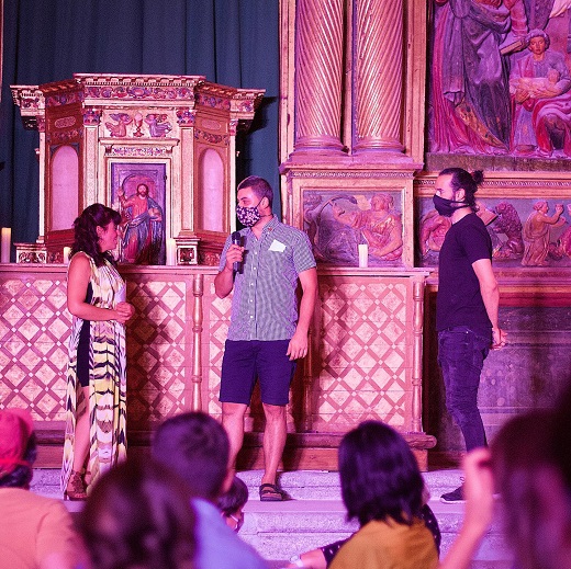 Presentación de nuestro mural titulado "La Resistencia" con el cual hemos ganado el concurso "Medinarte".