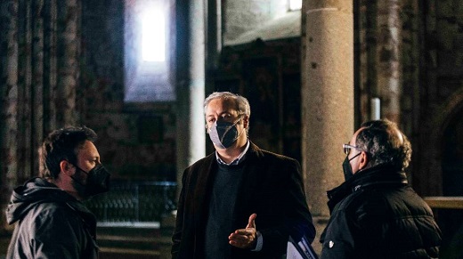 Rodaje de ‘Comuneros’ en la Catedral de Ávila. Foto: Ricardo Suárez, El Carrusel-Taller de Fotografía.