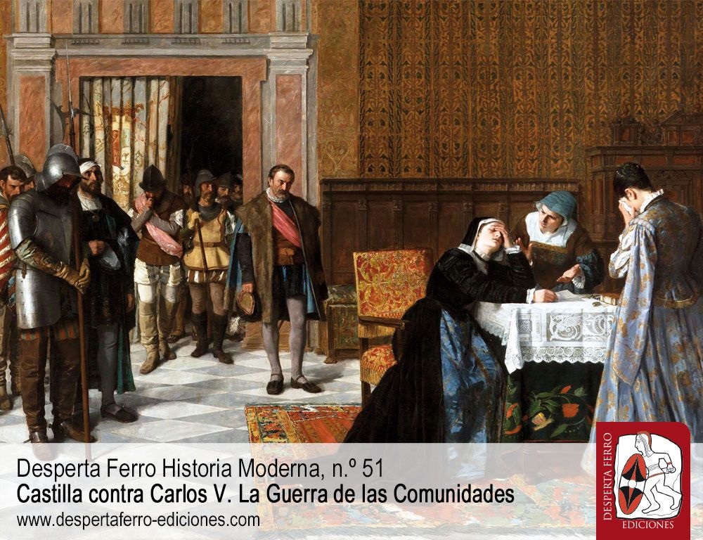 Doña María Pacheco, última líder comunera, recibe las noticias de la derrota de Villalar y de la ejecución de su marido, Juan de Padilla.. LA RAZÓN