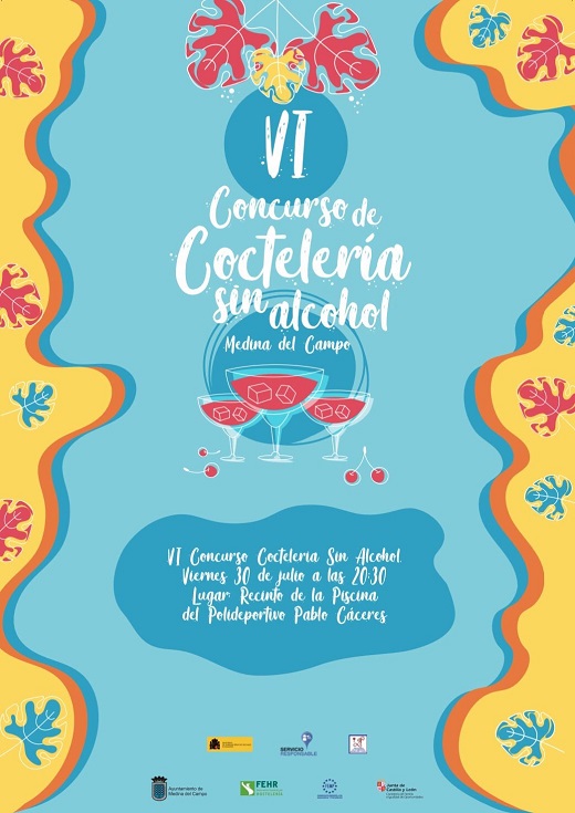 Cartel IV Concurso de Coctelería sin Alcohol en Medina del Campo