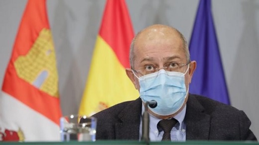 El vicepresidente y portavoa, Francisco Igea, durante la rueda de prensa - HERAS