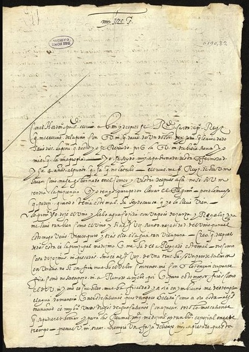 “Documento Archivo Simón Ruiz” nº 31: un memorial dirigido a Pedro Hernando de la Vega por Simón Ruiz sobre sus dolencias de ijada y riñón (23 diciembre 1576)
