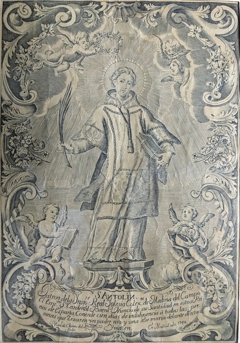 San Antolín, Anónimo, mediados s.XVIII Patrono de Medina del Campo.