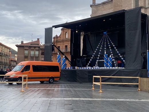 Instalaciones de la actividad de Papa Noel en Medina del Campo // Foto: La Voz