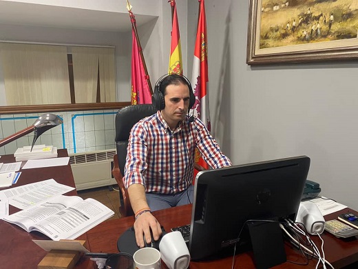 Guzmán Góme Alonso en su despacho del Ayuntamiento