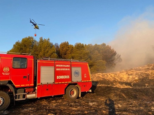 Bomberos de la Diputación de Valladolid.- E. M.